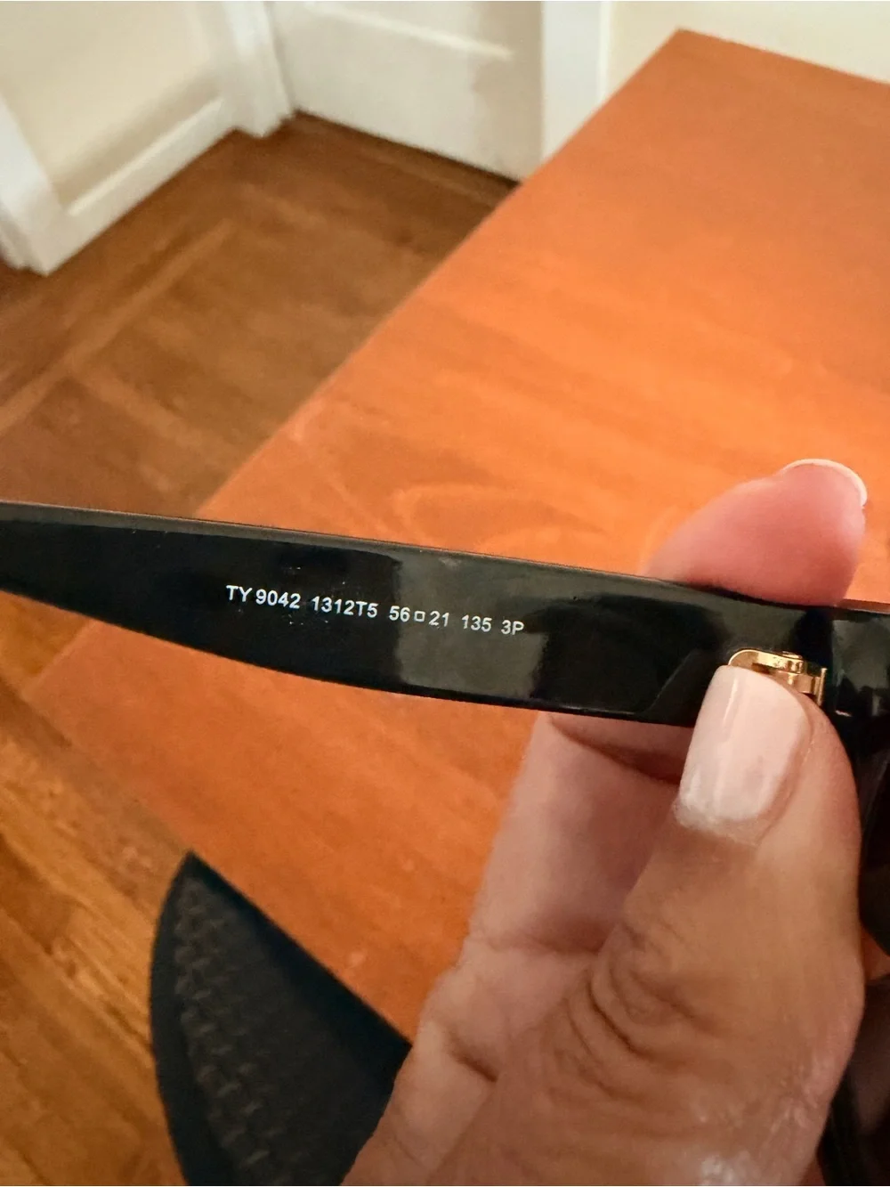 Tory Burch Black Frame Sunglasses with Brown Lenses
